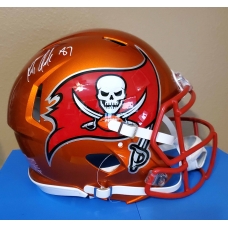 Rob Gronkowski signed Authentic Full Size Tampa Bay Buccaneers Flash Football Helmet PSA Authenticated